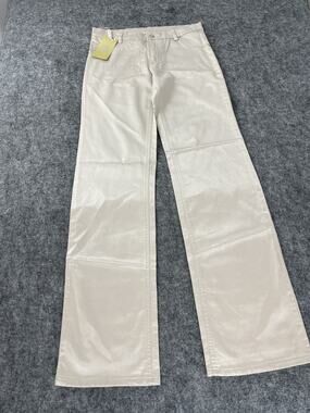 Red Apple Jeans Womens 10 Tall Beige Pants Stretch W:31 NWT N9